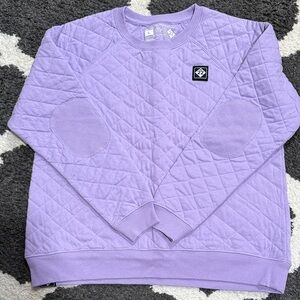 Lavender Quilted Women's Sweatshirt, M22 brand EUC